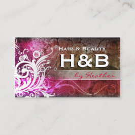 Classy & Elegant Flourish Salon/Haarstylist Card Visitekaartje