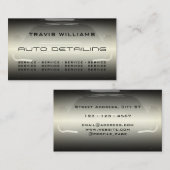 Classy elegant glanzend automotief visitekaartje (Voorkant / Achterkant)