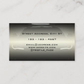 Classy elegant glanzend automotief visitekaartje (Achterkant)