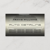 Classy elegant glanzend automotief visitekaartje (Voorkant)