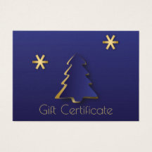 Classy Elegant Gold Blue-kerstkaart