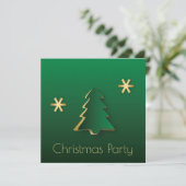 Classy Elegant Gold Green-kerstboom Kaart (Staand voorkant)