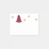 Classy Elegant Gold Red-kerstboom Post-it® Notes (Voorkant)