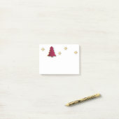 Classy Elegant Gold Red-kerstboom Post-it® Notes (Op bureau)