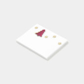 Classy Elegant Gold Red-kerstboom Post-it® Notes (Schuin)