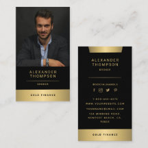 Classy Elegant Gold Stripe CEO Professional Foto