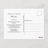 Classy Elegant Gold Text Afstuderen 1 Foto Brown Briefkaart (Achterkant)