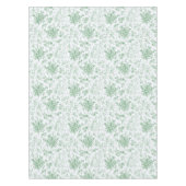 Classy Elegant  Green Floral Toile Tafelkleed (Voorkant)