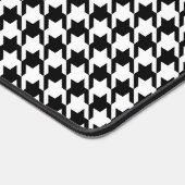 Classy Elegant Houndstooth Pattern Black and White Bureaumat (Hoek)