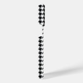 Classy Elegant Houndstooth Pattern Black and White iPhone Hoesje (Rechterkant)