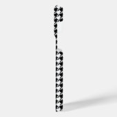 Classy Elegant Houndstooth Pattern Black and White iPhone Hoesje (Linkerkant)