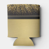 Classy Elegant Irish Shamrock, Faux Gold Confetti Blikjeskoeler (Achterkant)