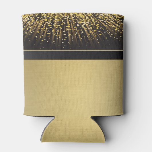 Classy Elegant Irish Shamrock, Faux Gold Confetti Blikjeskoeler (Achterkant)