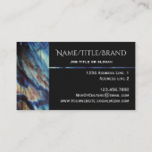 Classy Elegant Labradorite donkerblauw Visitekaartje (Achterkant)