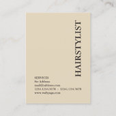 Classy elegant lijst stijlvol luxe klassiek visitekaartje (Achterkant)