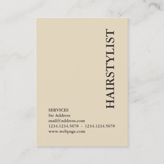 Classy elegant lijst stijlvol luxe klassiek visitekaartje (Achterkant)