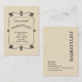 Classy elegant lijst stijlvol luxe klassiek visitekaartje (Voorkant / Achterkant)