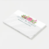 Classy Elegant Luxury Floral waterverf Post-it® Notes (Schuin)