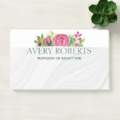 Classy Elegant Luxury Floral waterverf Post-it® Notes (Kantoor)