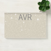 Classy Elegant Luxury White Glitter Post-it® Notes (Kantoor)
