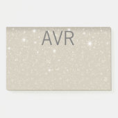 Classy Elegant Luxury White Glitter Post-it® Notes (Voorkant)