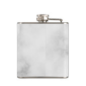 Classy Elegant Marble Personalized Groomsmen Heupfles (Achterkant)