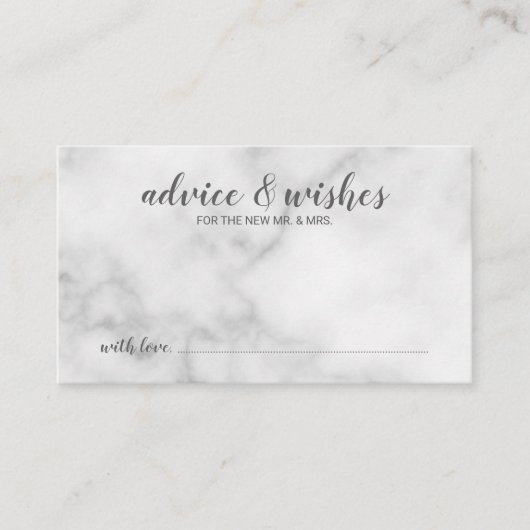 Classy Elegant Marble Wedding Advieskaart (Voorkant)