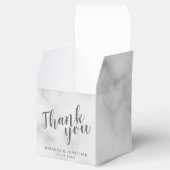 Classy Elegant Marble Wedding Bedankdoosjes (Geopend)