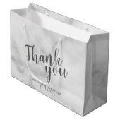 Classy Elegant Marmeren Trouwgunst Groot Cadeauzakje (Voorkant Gekanteld)