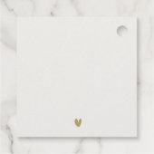 Classy Elegant Minimal Gold Typography Baptisme Bedankjes Labels (Achterkant)