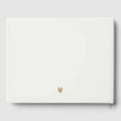 Classy Elegant Minimal Gold Typography Baptisme Gastenboek (Achterkant)