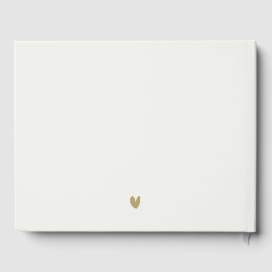 Classy Elegant Minimal Gold Typography Baptisme Gastenboek (Achterkant)