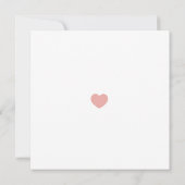 Classy Elegant Minimalist Blush Save the Date Kaart (Achterkant)