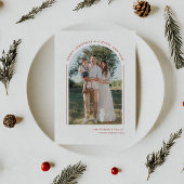 Classy Elegant Modern Family Photo Feestdagenkaart