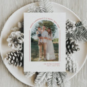 Classy Elegant Modern Family Photo Feestdagenkaart