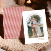 Classy Elegant Modern Family Photo Feestdagenkaart