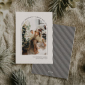 Classy Elegant Modern Family Photo Feestdagenkaart