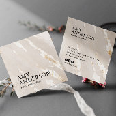 Classy Elegant Modern Luxe Goudfolie Vierkante Visitekaartje