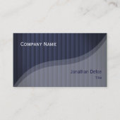 Classy Elegant Professional | Blauwe strepen Visitekaartje (Voorkant)