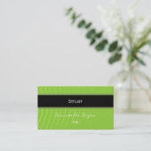 Classy Elegant Professional Green Visitekaartje (Staand voorkant)