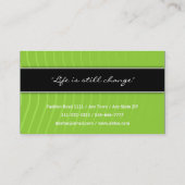 Classy Elegant Professional Green Visitekaartje (Achterkant)