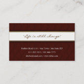 Classy Elegant Professional Visitekaartje (Achterkant)