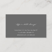 Classy Elegant Professional Visitekaartje (Achterkant)