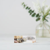 Classy Elegant Raw Organic Artisan Soap Maker Mini Visitekaartje (Staand voorkant)