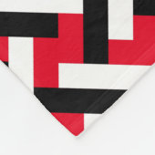 Classy & Elegant Red Art Deco Herringbone Pattern Fleece Deken (Hoek)