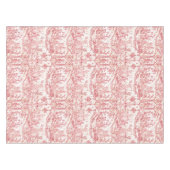 Classy Elegant  Rode Franse Country Toile Tafelkleed (Voorkant (Horizontaal))