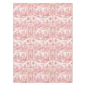 Classy Elegant  Rode Franse Country Toile Tafelkleed (Voorkant)