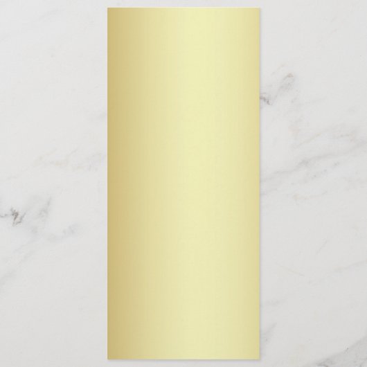 Classy Elegant Royal Blue en Gold Floral Wedding Menu (Achterkant)