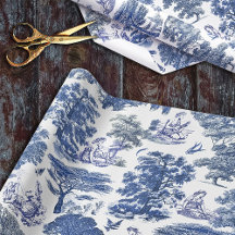 Classy Elegant Rustiek Blauw Land Toile