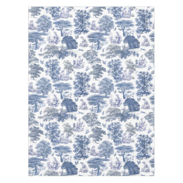 Classy Elegant Rustiek Blauw Land Toile Tafelkleed